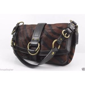 COACH Chelsea Zebra Stripe Haircalf Bag #8A62